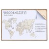 Wooden City - Wooden World Map Extra Large - Coral